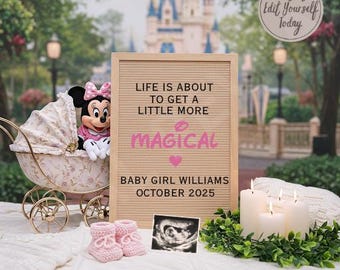 Anúncio de gravidez da menina Minnie Mouse: revelação nas redes sociais (digital)