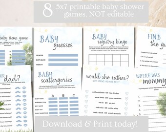 Peter Rabbit Baby Shower Games Bundle, Printable (Digital Download)