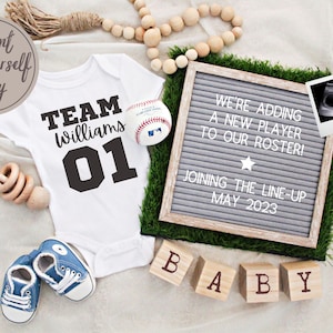 Digital Baseball Pregnancy Announcement Editable Sports Pregnancy Announcement for Social Media Pregnancy Template