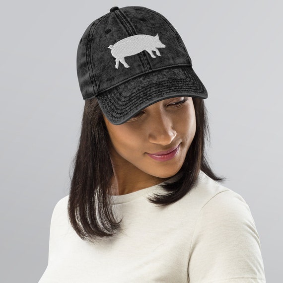 Classic Pig Beanie (Navy)