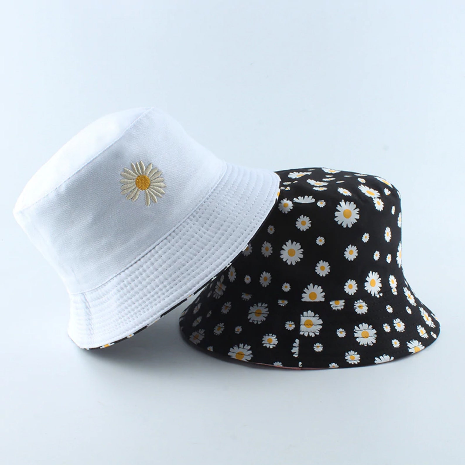 Daisy Bucket Hat Reversible Mother's Day Gift Floral - Etsy
