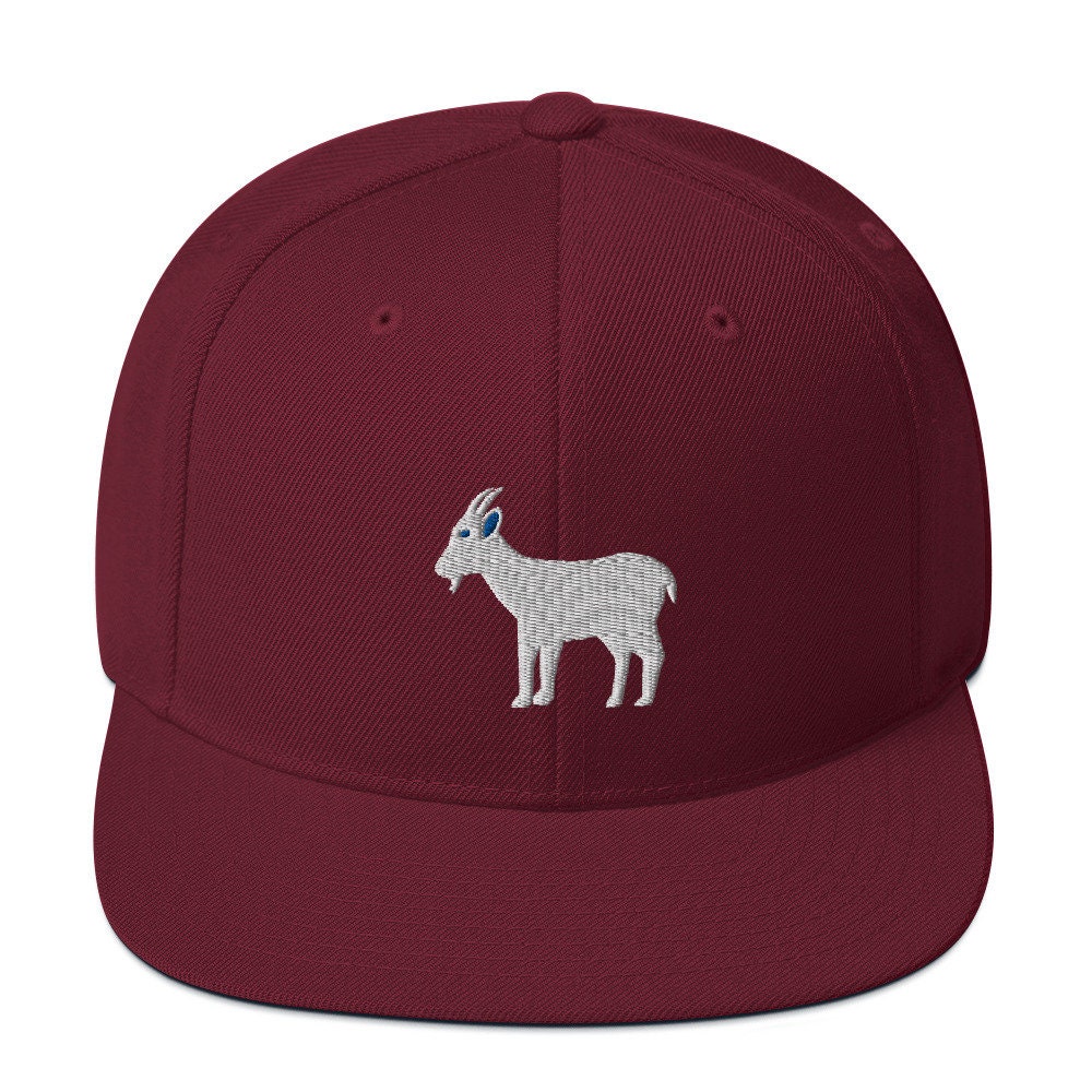 Goat Hat Goat Embroidered Snapback Hat Goat Gifts Goat Etsy Canada