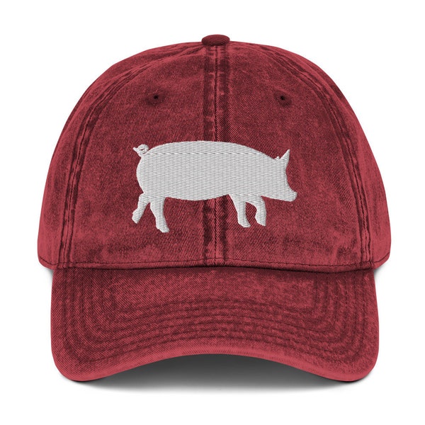 Pig Baseball Cap Etsy