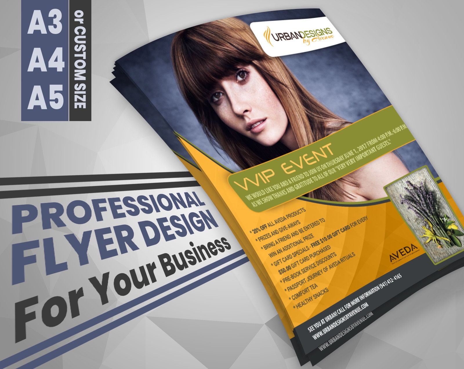 Custom and Unique Flyer Design A3, A4, A5 or Custom Size Etsy