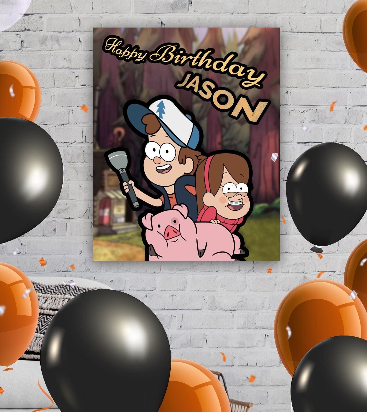 Bendy Ink Machine Themed Birthday Poster 16 X 20 40x50cm -  Israel