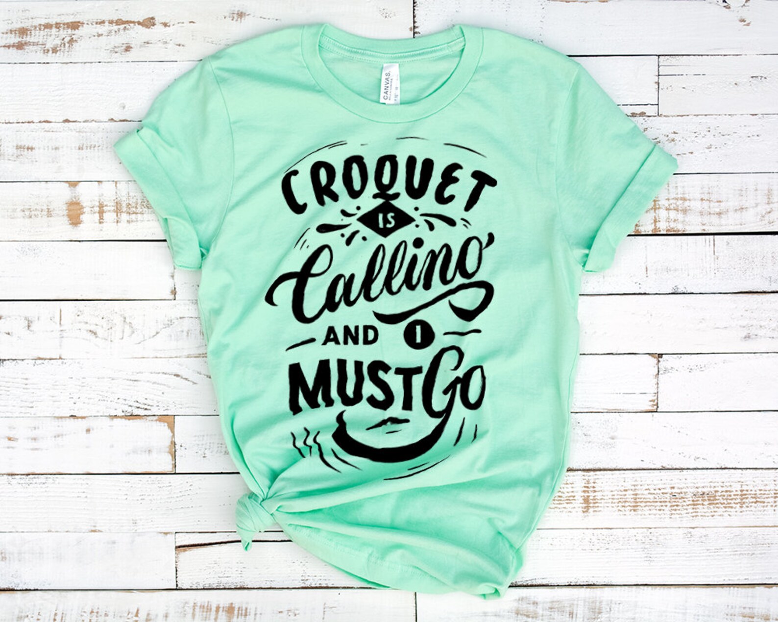 Croquet Shirt / My Croquet is Calling and I Must Go Tshirt / Etsy