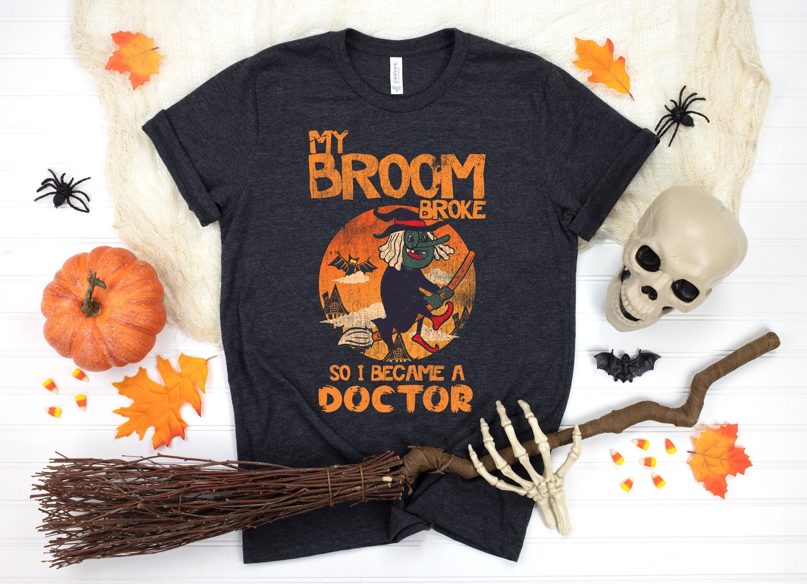 Doctor Halloween T-shirt / Funny Witch Shirt / Broom Shirt / - Etsy