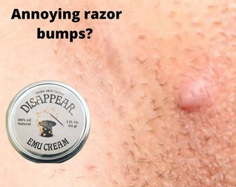 Annoying razor bumps on your private area? Our emu cream can help shrink and prevent them.