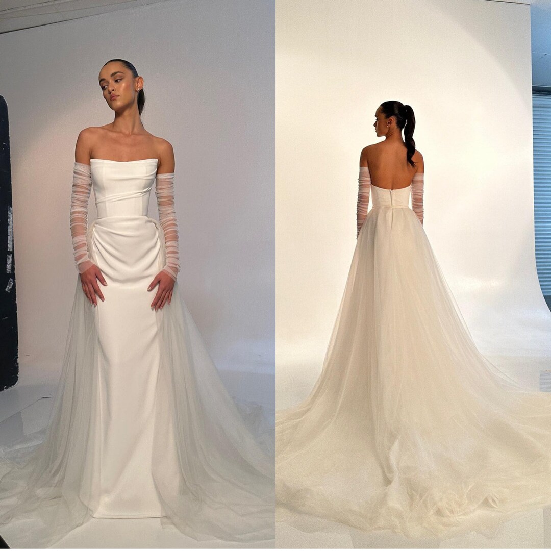 Wedding Dresses Mermaid Bride Dress With Detachable Train