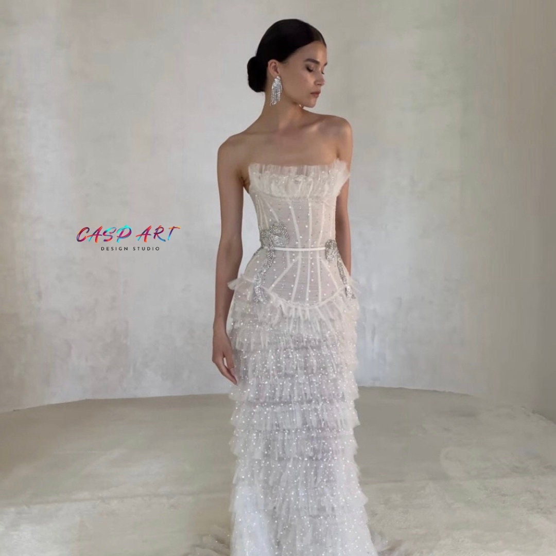 Pearlstone Corset Mermaid Bridal Gown