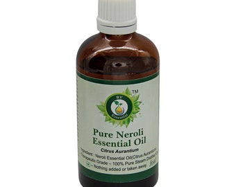 Neroli Oil Pure Neroli Essential Oil Citrus Aurantium 100% Pure and Natural Steam Distilled Therapeutic Grade For Skin By R V Essential