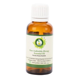 Asafoetida Oil Pure Asafoetida Essential Oil Ferula Assa 100% Pure and Natural Steam Distilled Therapeutic Grade For Acne By R V Essential