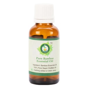 Bamboo Oil Pure Bamboo Essential Oil 100% Pure and Natural Steam Distilled Therapeutic Grade Digestive Health Anti-Aging By R V Essential