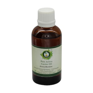 Arnica Oil Pure Arnica Carrier Oil Arnica Montana 100% Pure and Natural Cold Pressed Circulatory System For Pain Relief By R V Essential