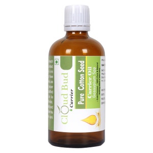 Cotton Seed Oil Pure Cotton Seed Carrier Oil Gossypium Spp 100% Pure and Natural Cold Pressed Unrefined For Skin For Hair By Cloud Bud