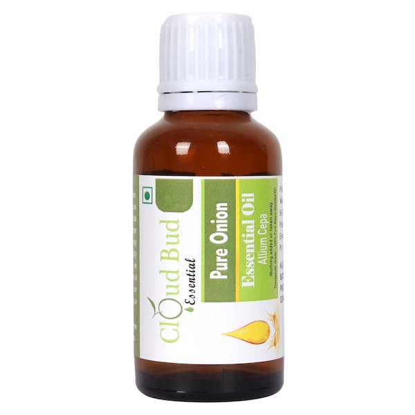 Zwiebelöl Reines Zwiebel ätherisches Öl Allium Cepa 100% reine und natürliche Dampfdestillierte therapeutische Qualität für das Haarwachstum von Cloud Bud