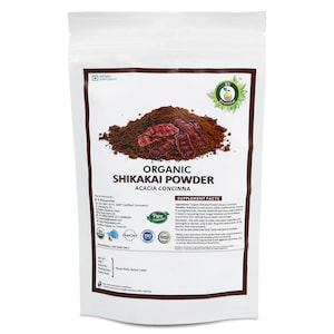 Poudre de Shikakai biologique Acacia Concinna Poudre de fruit de Shikakai pour cheveux Supplément ayurvédique certifié biologique par l'USDA par R V Essential