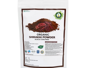 Organic Shikakai Powder Acacia Concinna Shikakai Fruit Powder For Hair USDA Organic Certified Ayurvedic Herbal Supplement By R V Essential