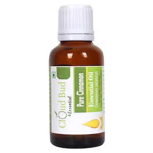 シナモンオイル 純粋なシナモンエッセンシャルオイル Cinnamomum Zeylanicum 肌用 100% 純粋天然蒸気蒸留治療グレード Cloud Bud