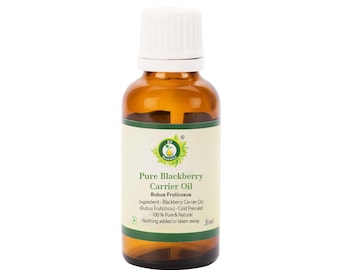 Blackberry Oil Pure Blackberry Carrier Oil Rubus Fruticosus 100% Pure and Natural Cold Pressed For Skin Health By R V Essential