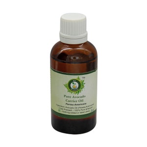 Avocado Oil Pure Avocado Carrier Oil Persea Americana 100% Pure and Natural Cold Pressed Moisturizes Skin Heart Health By R V Essential