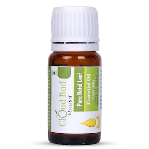 Betel Leaf Oil Pure Betel Leaf Essential Oil Piper Betle 100% Pure and Natural Steam Distilled Therapeutic Grade For Teeth By Cloud Bud