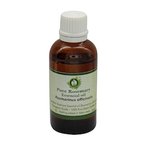 Rosemary Oil Pure Rosemary Essential Oil Rosmarinus Officinalis 100% Pure and Natural Steam Distilled Therapeutic Grade By R V Essential