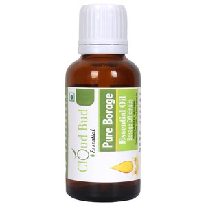 Olej z ogórecznika lekarskiego Czysty olejek eteryczny z ogórecznika lekarskiego Borago Officinalis 100% czysty i naturalny destylowany parą wodną, terapeutyczny do włosów firmy Cloud Bud