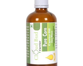 Aceite de maíz Aceite portador de maíz puro Zea Mays 100% puro y natural prensado en frío sin refinar reduce las cicatrices antienvejecimiento de Cloud Bud