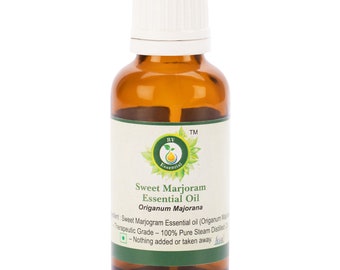 Sweet Marjoram Oil Pure Sweet Marjoram Essential Oil Origanum Majorana 100% Pure and Natural Steam Distilled Therapeutic By R V Essential