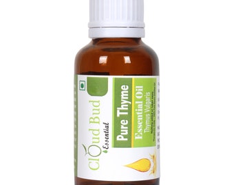 Aceite de tomillo Aceite esencial de tomillo puro Thymus vulgaris 100% puro y natural destilado al vapor grado terapéutico para el cuerpo por Cloud Bud