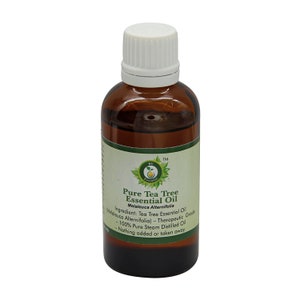 Tea Tree Oil Pure Tea Tree Essential Oil Melaleuca Alternifolia Acne 100% Pure Natural Steam Distilled Therapeutic Grade By R V Essential