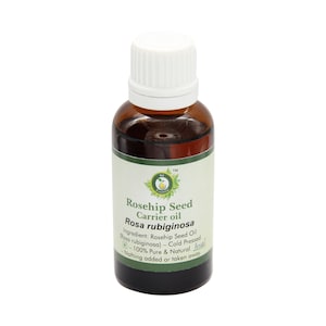 Rosehip Seed Oil Pure Rosehip Seed Carrier Oil Rosa Rubiginosa 100% Pure and Natural Cold Pressed For Hair For Body By R V Essential