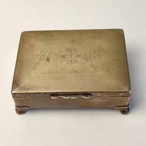 Scatola per sigarette da tavolo vintage Aristocrat England Portasigarette Stand Scatola per sigarette/gioielli vintage, scatola per gingilli Aristocrat England
