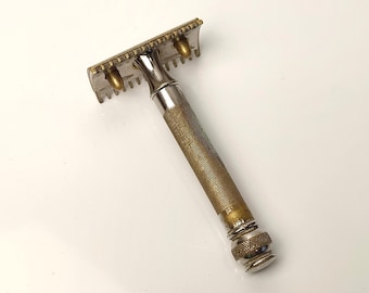 Gillette Vintage Safety Razor USA Metal Double Edge Classic Wet Shaving
