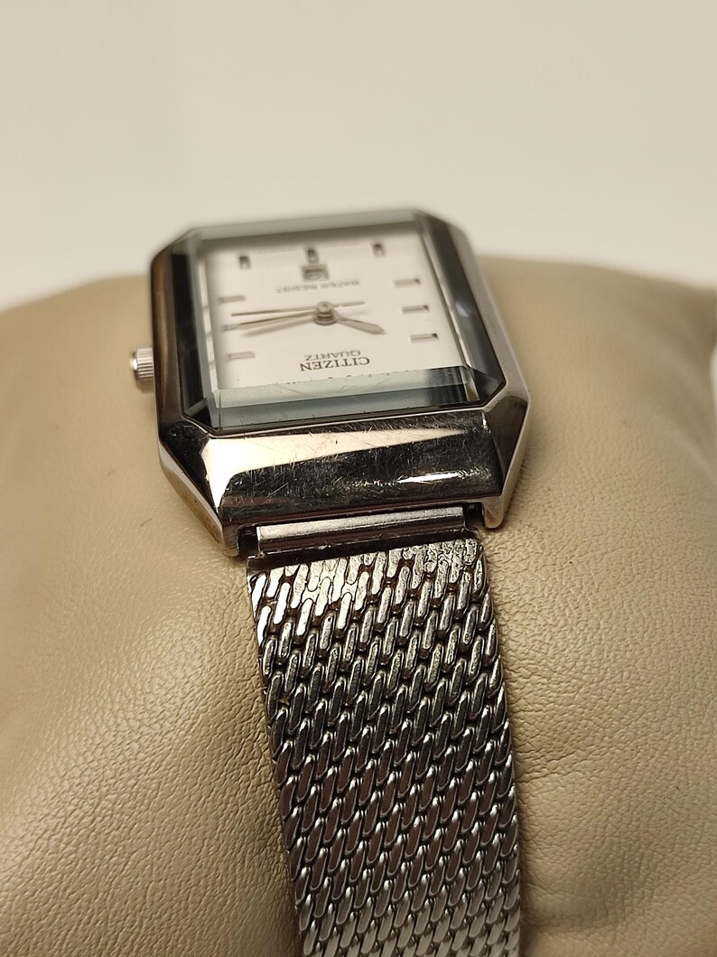 Rectangular Citizen Watch Citizen Quartz Rectangular Watch Unisex Cal 1012 Tank Style Japan ...