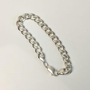 Silver Men Bracelet 925 Silver 20.5 cm, 16 gr. nice Men&#39;s Silver Chain Bracelet Y2K vintage