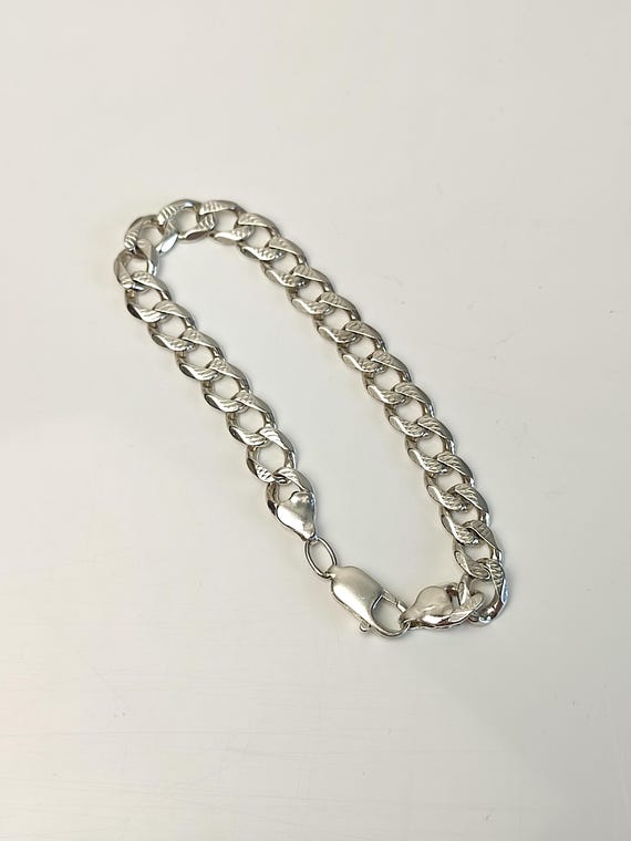 Silver Men Bracelet 925 Silver 20.5 Cm, 16 Gr. Nice Men's Silver