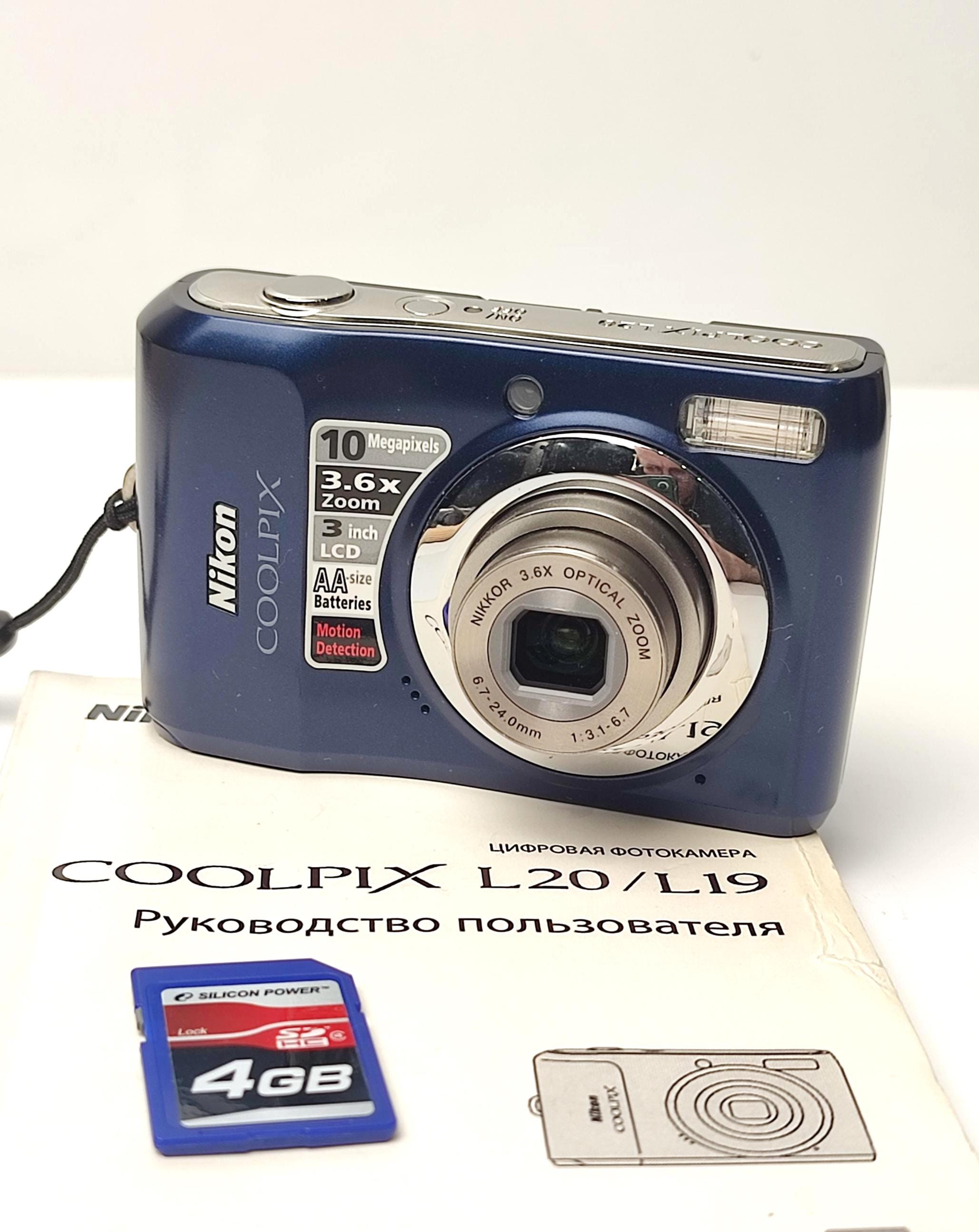 【美品】Nikon ニコン　COOLPIX L20 乾電池式 Amazon.com : Nikon Coolpix L20 10MP Digital Camera with 3.6