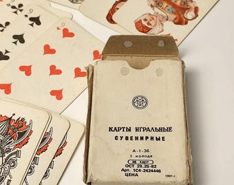 Playing Cards Hunting Vintage Playing Cards Souvenir Playing Cards