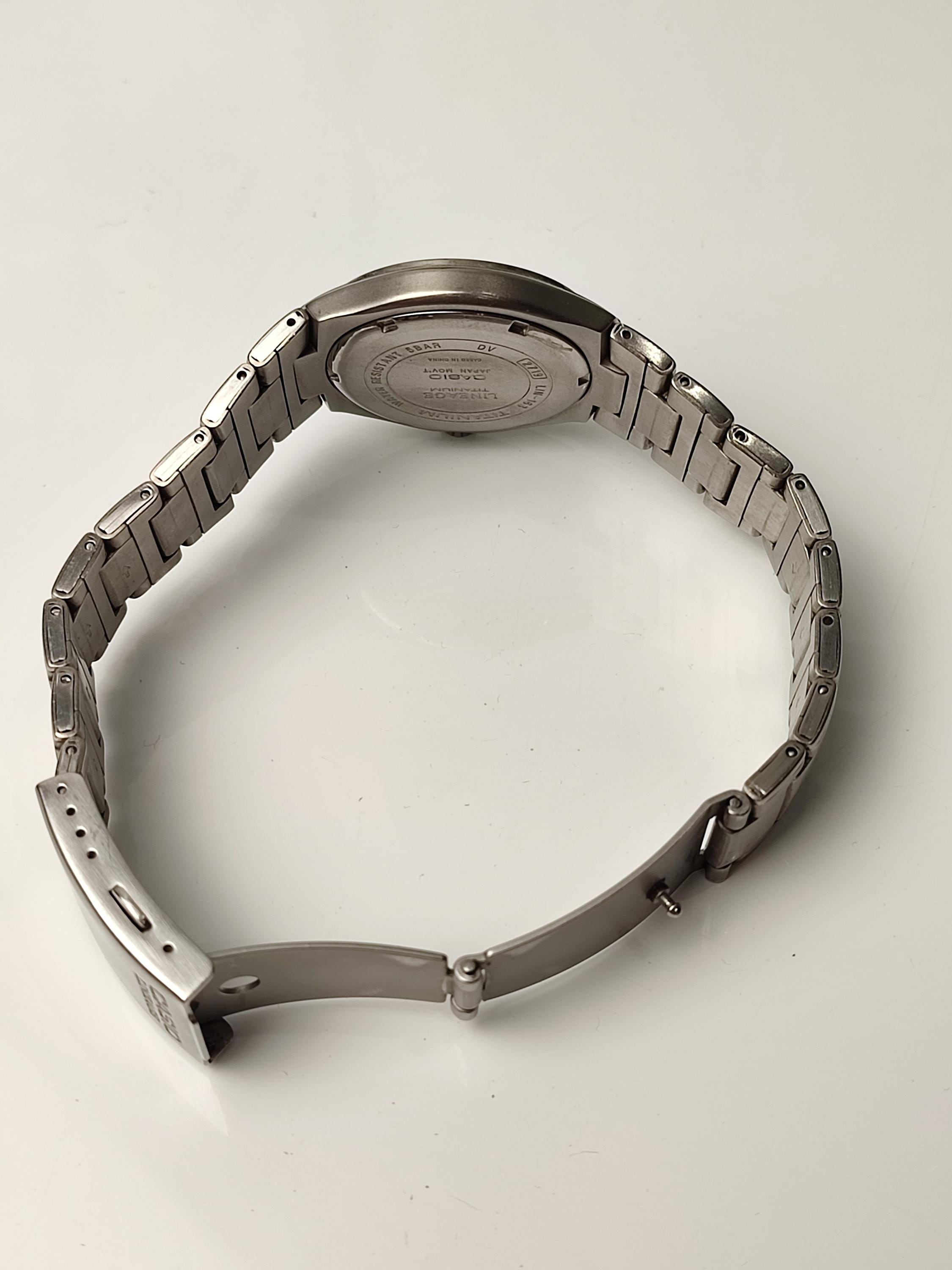 Titanium Watch CASIO LINEAGE 2719 LIN-168 Titanium 5bar Date Casio