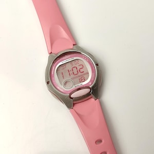 Casio LW-200-DH Ladies Kids Girls Digital Pink Resin Strap Watch LW-200 Casio