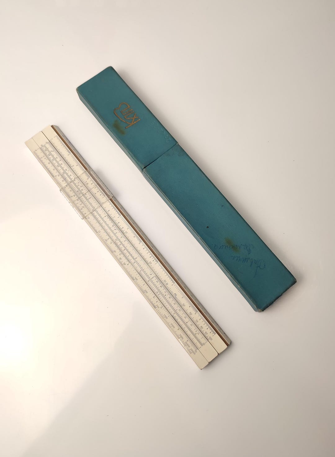 Vintage Slide Ruler Logarithmic Ruler Engineering Calculator Soviet ...