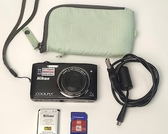 Nikon Coolpix S3400 Digital Camera 20.1MP 7x Zoom Compact Black