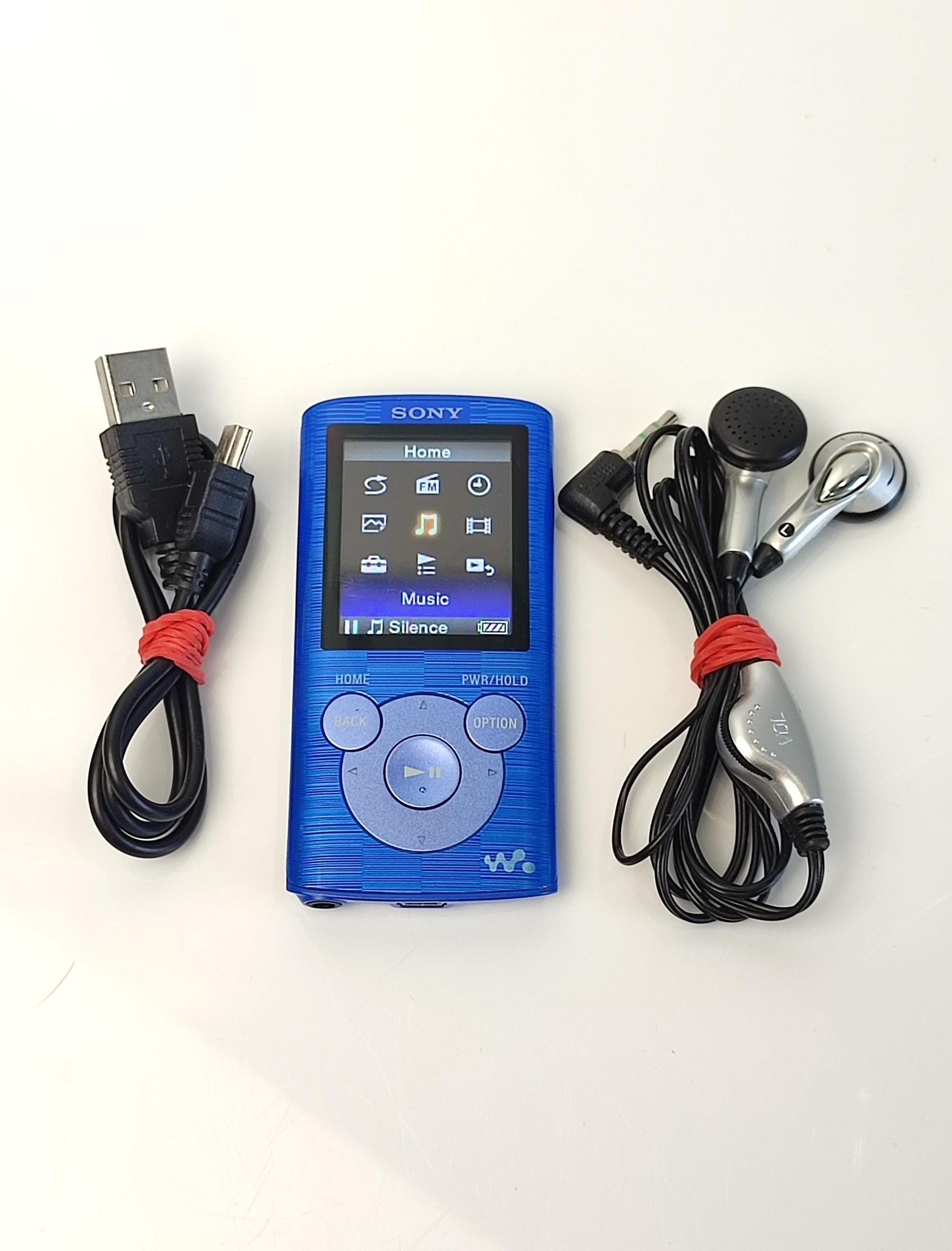 Sony Walkman NWZ-E384 Blue MP3 Player Vintage Digital Media Player