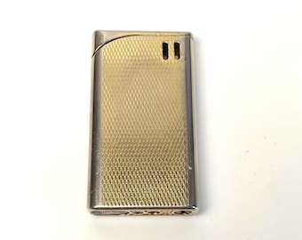 Vintage 1980 Colibri Lighter: 24k Gold Finish, Collector Box