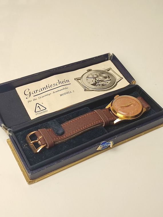 UMF Ruhla Watch 1954 EXC. Mechanical Vintage Watch