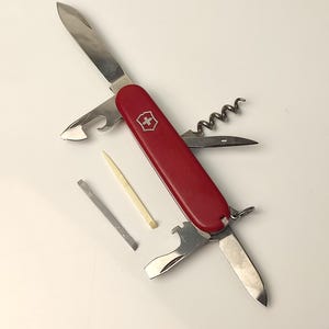 Vintage Swiss Army Victorinox Knife Multitool Rare Stamp Victorinox Officier Suisse Knife