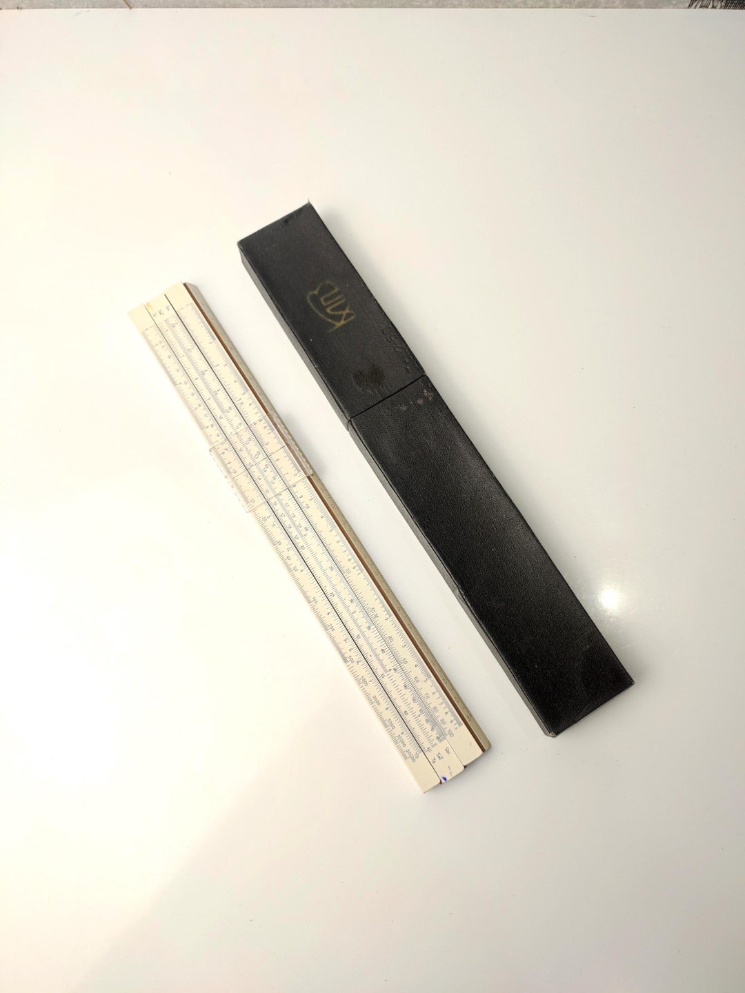 Logarithmic Ruler Engineering Calculator Vintage Slide Ruler Soviet ...