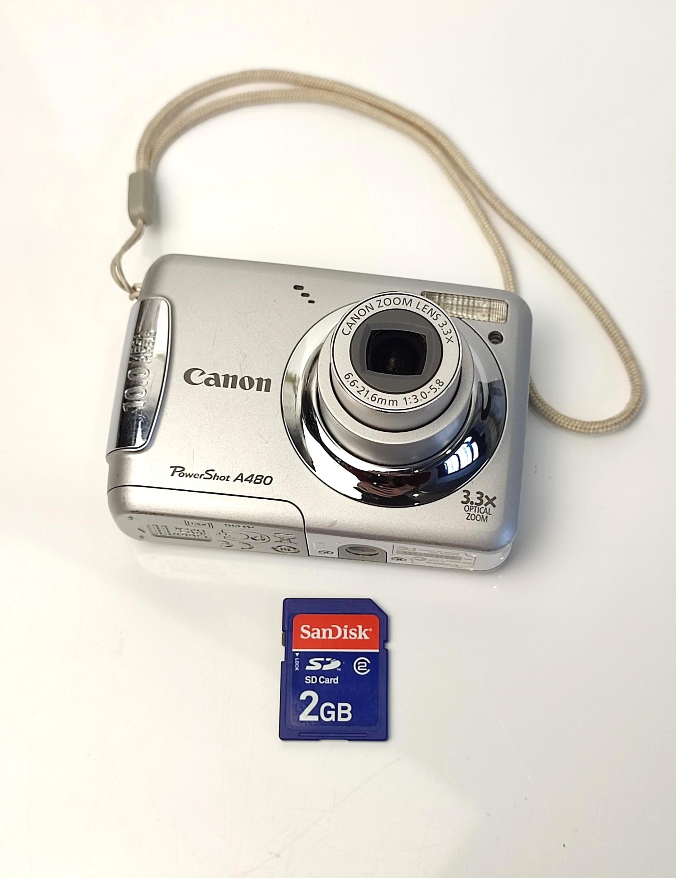 【美品】デジカメ Canon PowerShot A480 シルバー Amazon | Canon デジタルカメラ PowerShot (パワーショット